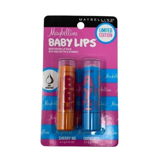 Maybelline Baby Lips Limited Edition Cherry Me + Quenched 2 Pack - Picture 2 of 5